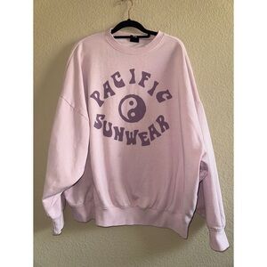 PacSun Pacific Sunwear Pink‎ Oversized Hoodie One Size